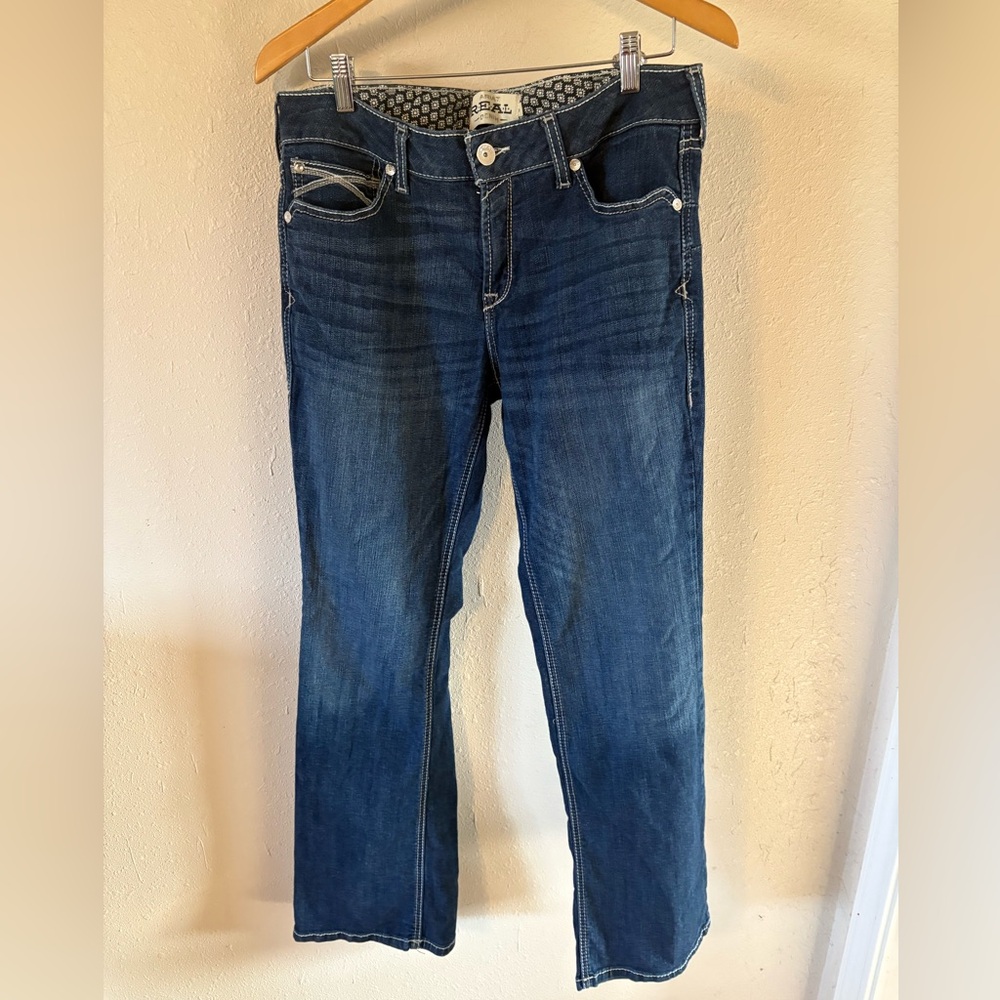 Ariat Women's Boot Cut Jeans in Rich Indigo - Picture 16 of 16